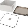 PC enclosure, (L x W x H) 160 x 160 x 89 mm, light gray (RAL 7035), IP66, 1554S2GYSL