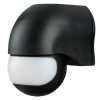 Czujnik ruchu / zmierzchu PIR zewnętrzny LED CZARNY 180stopni 6S-CR3-B