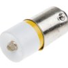 Lampka kontrolna Żółty 230V ac BA9s LED średnica 10mm długość 24mm