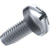 Thread-cutting screw, PZ cross slot, M2.5, 10 mm, hardened steel, galvanised, DIN 7500 C, 001.38.241