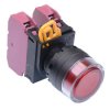 YW1L-MF2E02Q0R Red 22mm Momentary Shrouded Push Button Switch 2NC IP65 IDEC