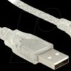 83908 Cable USB 2.0 Type-A male > USB 2.0 Mini-B male 3 m transparent