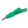 Przewód pomiarowy PPS110-GN 1m 2x Banan, Zielony 4mm 20A