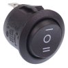 On-Off-On Black Round 20mm Rocker Switch SPDT