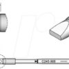 C245908 C245 soldering tip, chisel-shaped, C245908/4.8 x 1.5 mm, straigh