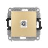 ICON Mechanizm gniazda pojedynczego BNC, bez pola opisowego złoty 29IGBNCBO-1