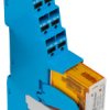 Przekaźnik interfejsowy 230V ac Finder DPDT-2C/0 250/440V ac 8A Szyna DIN bieguny 2 Przekaźnik z interfejsem Wciskane