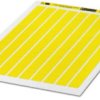 Polyester Label, (L x W) 18 x 8 mm, yellow, DIN-A4 sheet with 288 pcs, 5032170
