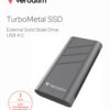 SSD hard drive, 1000 GB, USB-C, USB 4.0, silver, Verbatim 32021