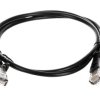 Kabel krosowy patchcord U/UTP kat.5e CCA czarny 1m 68644