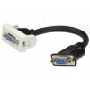 Gniazdo monitorowe SVGA 15pin z przewodem 15cm moduł 1M 22,5x45 biały HQ Mediabox