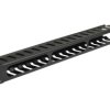 Organizator kabli do szafy RACK 19 1U metalowy czarny NEKU zamykany