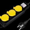 LPS253 Socket strip, 3-way, 1.5 m, with switch, outdoor
