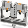 2 wire mini through terminal, push-in connection, 0.14-4.0 mm², 1 pole, 24 A, 6 kV, gray, 3249011