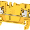 Through terminal block, push-in connection, 1.5 mm², 17.5 A, 6 kV, yellow, 2534520000