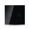 VT-5004 Łącznik podwójny WIFI kompatybilna z Amazon Alexa i Google Home czarny 8424 V-TAC