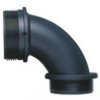 Łącznik do kanałów kablowych Adaptaflex gwint PG21 28mm Kolanko 90° Nylon 66 IP66, IP67, IP68, IP69K Czarny