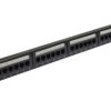 Patch panel RACK 19 kat.5e 24p UTP 1U czarny NEKU