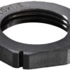 Counter nut, Ø 55 mm, M40, 50 mm, black, 10061785