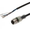Kabel połączeniowy, 10m, M12 żeński 5-PIN prosty, Końcówka wolna, 5x0,34mm², PUR, Ø5,2mm, 30V, -30-90C, IP67, TPU, 4A, VKA00825