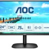 AOC 24B2XDAM Monitor EEK E (A - G) 60.5 cm (23.8 cal) 1920 x 1080 px 16:9 4 ms VGA, HDMI, DVI, słuchawki (jack 3,5 mm) L