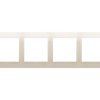 SIMON 54 Ramka 4 poczwórna kremowa uniwersalna do puszek karton-gips IP20/IP44 DRK4/41 KONTAKT SIMON