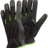 Rękawice robocze Tegera rozmiar: 8 Czarny, Zielony materiał: Skóra syntetyczna zerwanie: Tak ścieranie: Tak