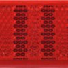 763403 Trailer - reflector, rectangular, with hole, red