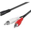 Kabel przejściowy jack Cinch (RCA)/3,5 mm