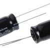Kondensator 2200μF 25V dc Radialny, Otwór przelotowy Nichicon roztaw: 5mm 12.5 (Dia.) x 25mm