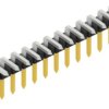 Pin header, 12 pole, pitch 2 mm, angled, black, 10062680