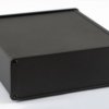 Aluminum RF enclosure, (L x W x H) 160 x 165 x 55 mm, black, IP54, 1457T1601EBK