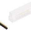 Pin header, 12 pole, pitch 2.54 mm, angled, black, SL10SMD04012SSM