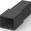 Insulating housing for 6.35 mm, 1 pole, PA, UL 94V-2, black, 180916-5