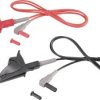 VOLTCRAFT MSL-507 Przewód pomiarowy złącze męskie 4 mm zaciski krokodylowe 1.00 m czarny, czerwony 1 szt.