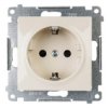 Simon 54 Gniazdo Pojedyncze Schuko Z/U 16A Ip20, Szybkozłącza, Kremowe...