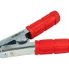Krokodylek; K600A; czerwony; 165mm; zaciskany; 600A; stal cynkowana
