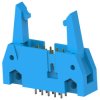 Pin header, 10 pole, pitch 2.54 mm, straight, blue, 2-5499206-1