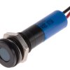 Lampka kontrolna do montażu panelowego 24V dc, niebieska 8mm LED Wyprowadzenia RS PRO