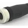 Jack, 2 pole, screw connection, screw locking, straight, T4110001021-000