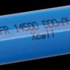 IFR14500 Lithium battery for solar lights, 14500, 600 mAh