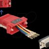 67109 Adapter D-Sub 15 Pin plug > RJ45 jack Mounting kit, red