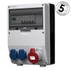 Rozdzielnica budowlana z licznikiem 3F Siemens pTD-S 32A 2x230V gniazda Mennekes Schuko Doktorvolt DV-4791-D