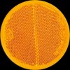 Pendant - reflector, round, orange, set of 2