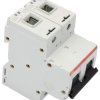 Wyłącznik miniaturowy High Performance, Typ C, 2-biegunowy, 80A, 690V ac, 250 V dc, ABB, S800S 50 kA