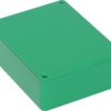 Aluminum die cast enclosure, (L x W x H) 119 x 94 x 42 mm, green, IP54, 1590BBSGR