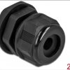 60365 Cable Gland PG16 for round cable bk 2 pcs