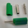 Wtyczka-gniazdo bananowa zielona WG-13 RoHS