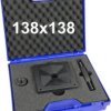 Wycinak kwadratowy do otworów w stali 138x138 mm / Otwornica do blachy 138x138mm / ENERGOTYTAN WK138