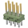 Pin header, 8 pole, pitch 2.54 mm, straight, green, 825440-4